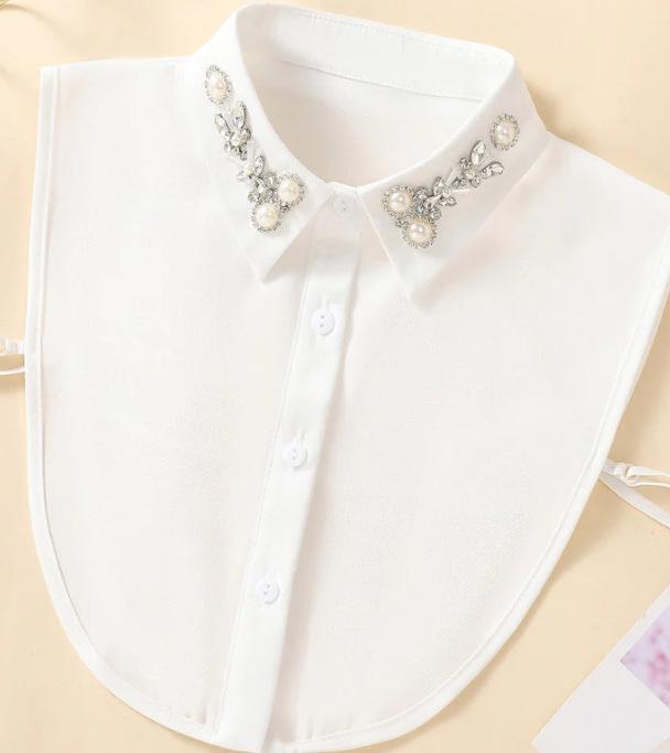 

Premium Glass Beaded Cotton Blend Fashion Collar One Size