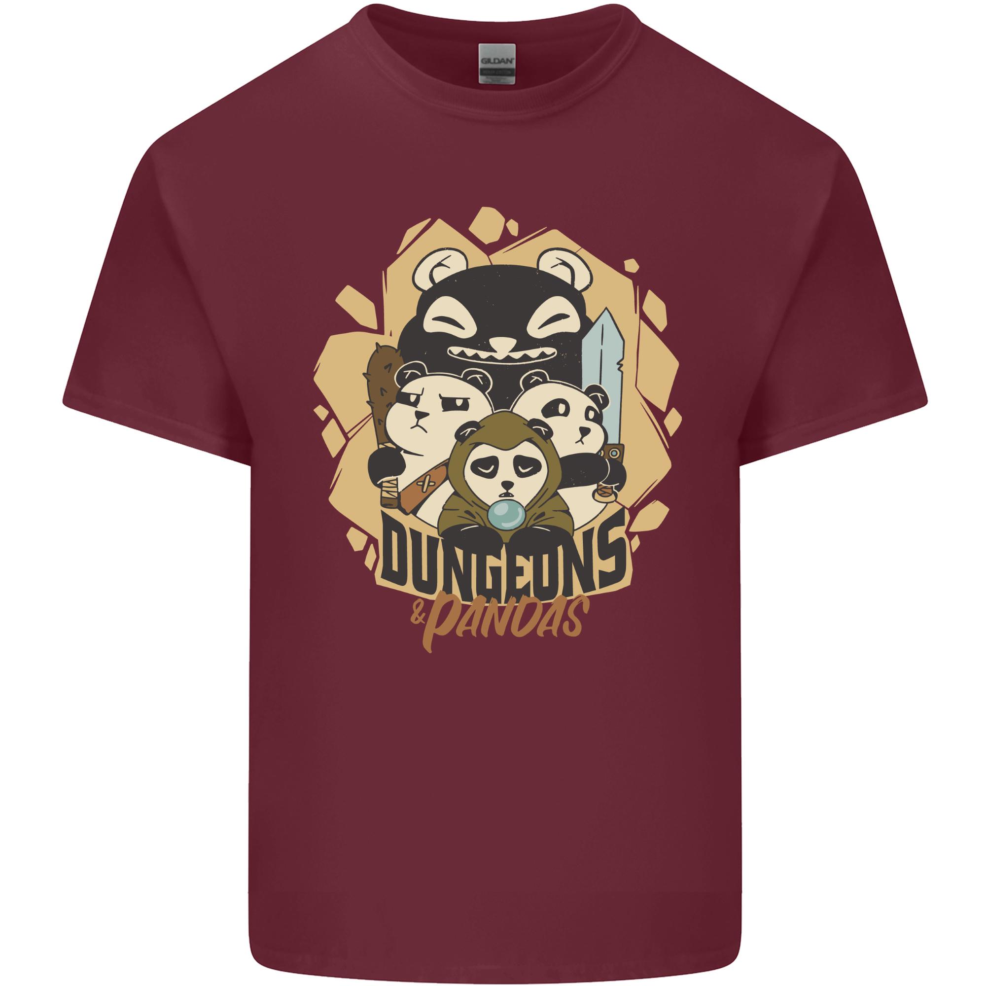 Dungeons Panda Bears Role Play Games RPG Unisexs Light Cotton TShirt S