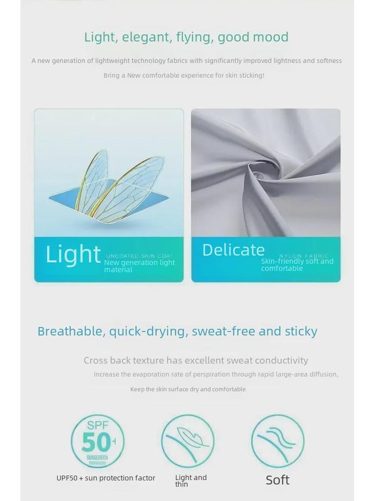 Pánská letní bunda na rybaření a cyklistiku z prodyšného ledového hedvábí odolná proti UV záření 2022