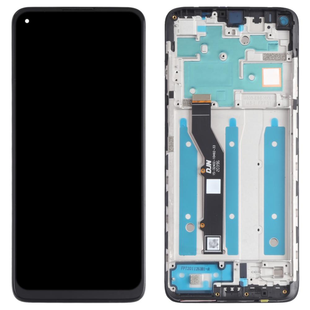 

For Motorola Moto G9 Plus XT2087-1 Grade B LCD Screen and Digitizer Assembly+Frame Part (without Logo) Black