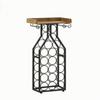 Vino Rack with Glass Holder Slim Tabletop Stable for Kitchen