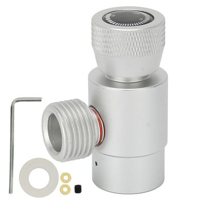 CO2 Refilling Adapter CGA320//TR21-4 Soda Valve Connector ASA Accessories Silver