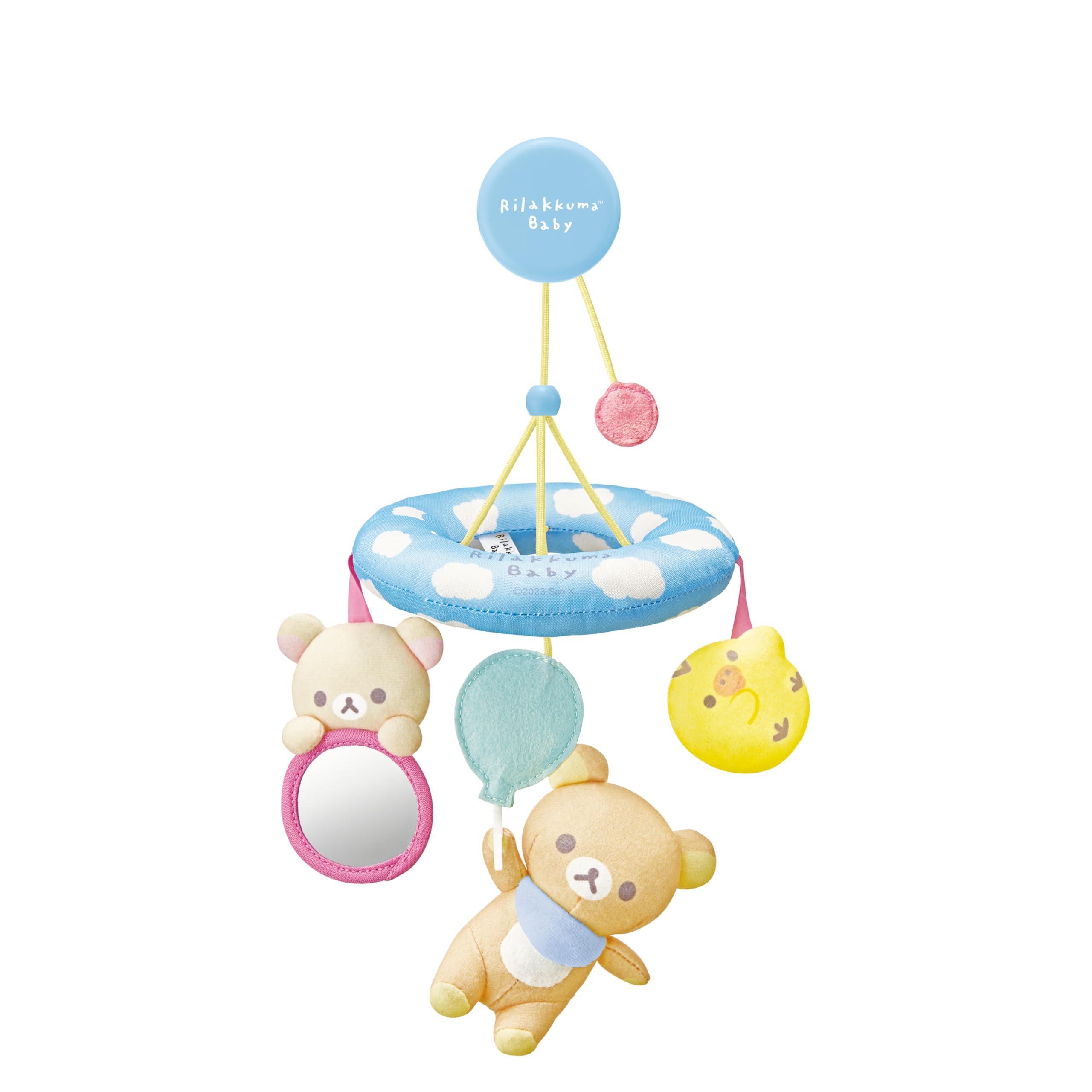 

AGATSUMA Rilakkuma Baby Soft Mobile with Clip (Age 0+), Nursery Toy, Infant Crib Attachment