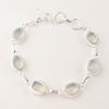 Milky Opal Gemstone 925 Sterling Silver October Birthstone Bracelet Jewelry Gift RB-5-19