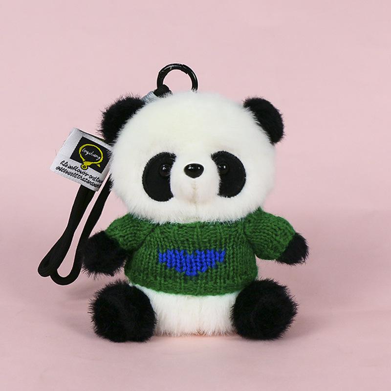 Premium Scented Panda Pendant Backpack: Dressed-Up Panda Doll In Various Styles
