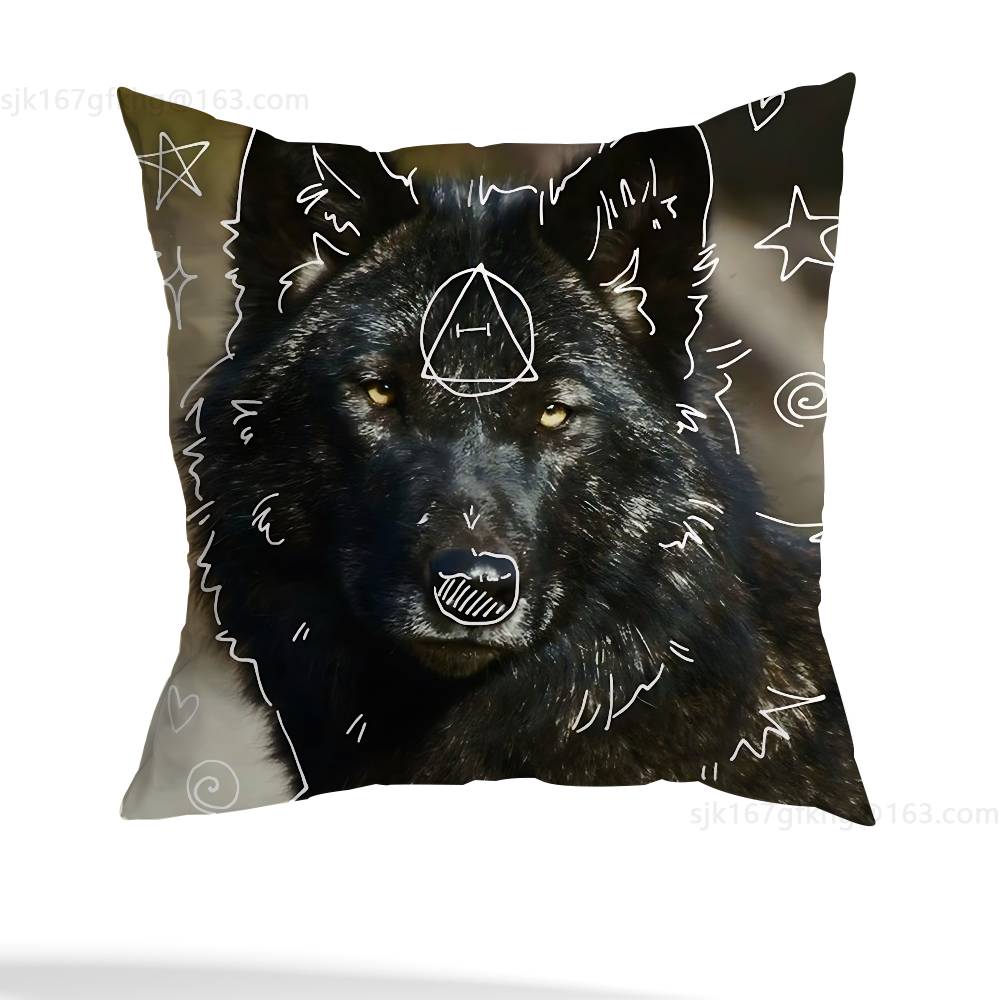 Kissenbezug mit dem neuen Therian-Delta-Symbol, Wohnzimmer-Sofa-Kissenbezug, Schlafzimmer-Bettkissenbezug, Heimdekoration