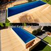 Compact Outdoor Fiberglass Above-Ground Garden Pool