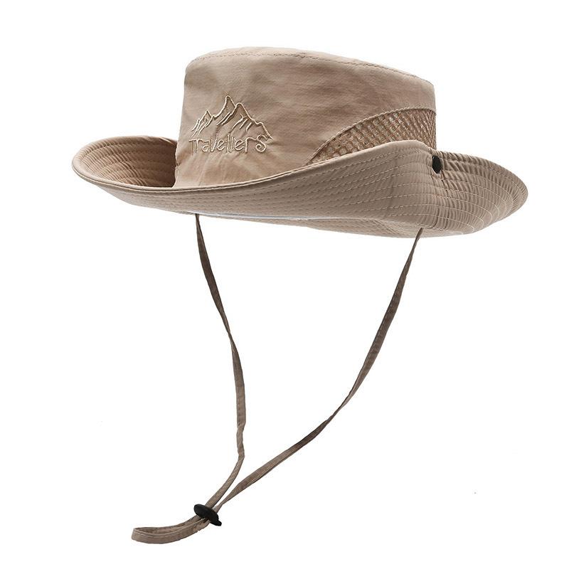 Spring And Summer New Outdoor Mountaineering Jungle Hat Men'S Travel Fishing Sunshade Sun Protection Hat Casual Men'S Bucket Hat