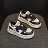5587 little white shoes women's spring new thick-soled cowhide lace-up board shoes sports versatile break