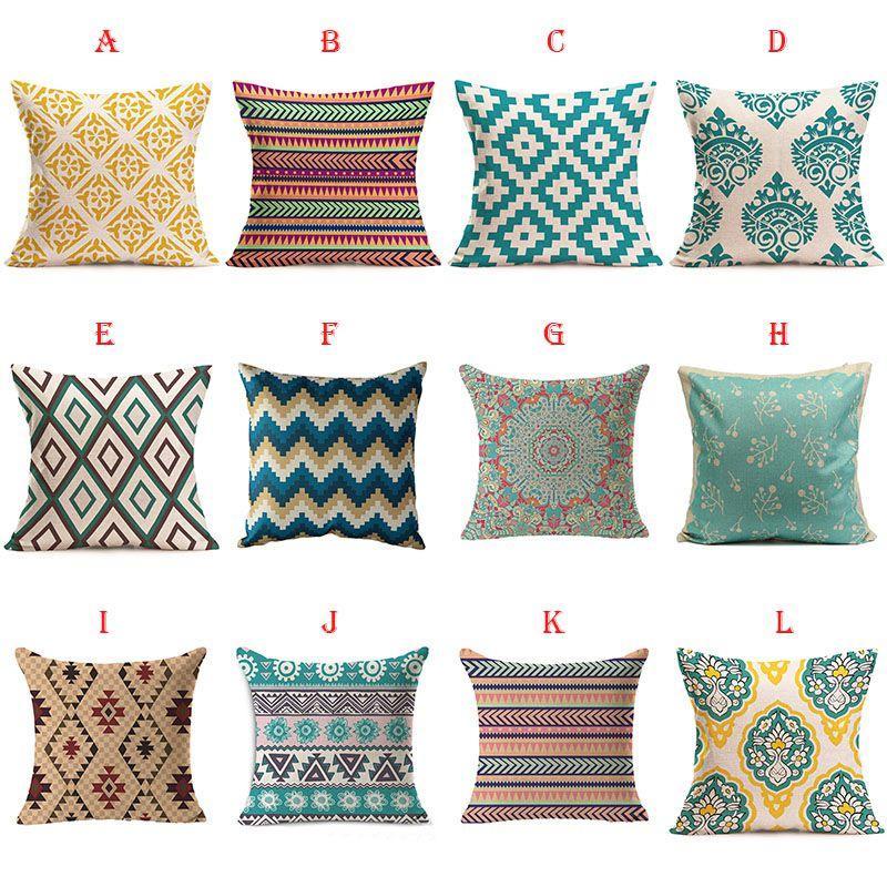Luxurious Resistant Scatter Waist Throw Pillow Case With Timeless Geometric Design