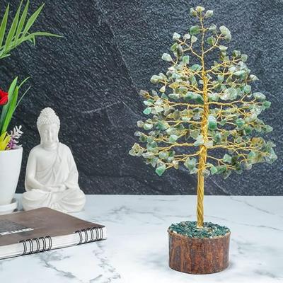 Gemstone Tree of Life Crystal Tree, Feng Shui Decor Good Luck Money Bonsai, Healing Stones, Meditation Accessories, Spiritual Gift