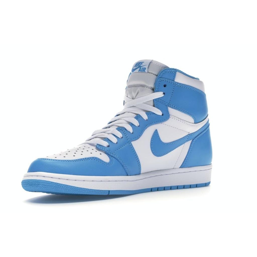 Air Jordan 1 Retro High OG UNC Men Sneakers White Dark-Powder-Blue 555088-117