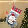 Christmas Stockings Traditional 3D Snowman Reindeer Home Decor 4 Pieces Candy Pouch Christmas Decorations For Candy Chocolate