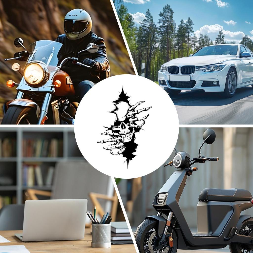 Skeleton Car Window Sticker Halloween Creepy Sticker Decoration Body Decals For Car Truck SUV Motorcycle Vehicles Window