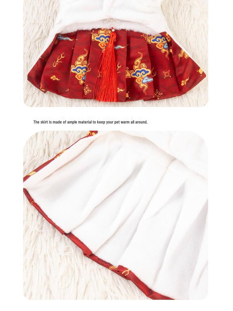 Autumn/Winter Tang Suit Princess Dress for Small Dogs and Cats