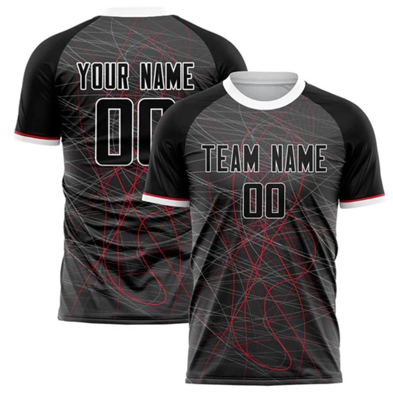 Football T-shirt Personalized DIY Crew Neck Grey Sports T Shirt Loose Quick Team Uniforms