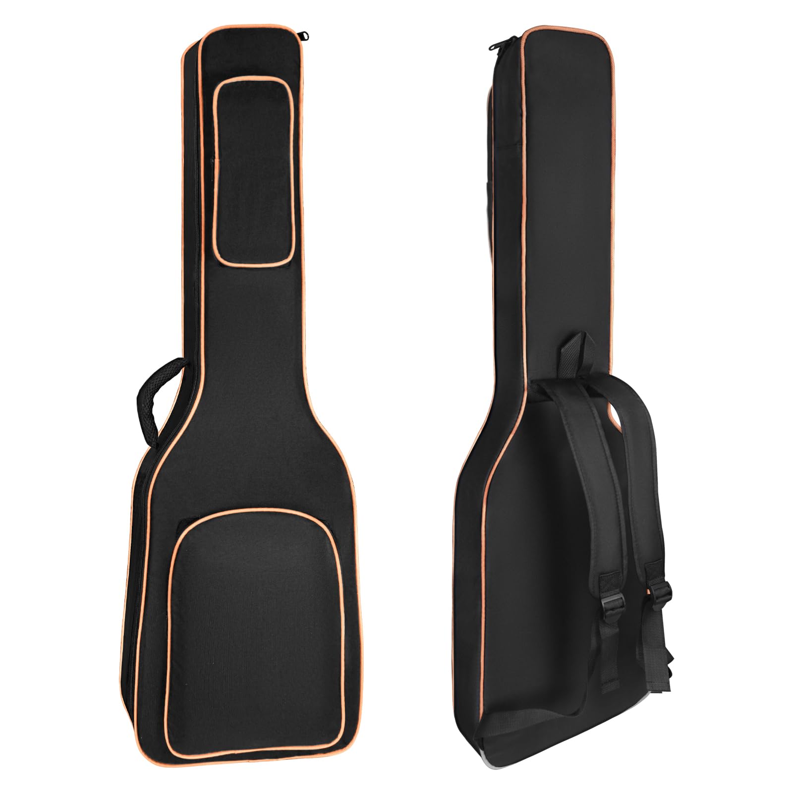 

Sponge Electric Bass Lightweight Bass Bass Guitar Fully Cotton Double Shoulder Thick Shockproof Padded Thick Large 600D Waterproof Oxford Headstock