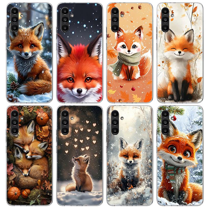 Animal Fox Phone Case For Samsung Galaxy A17 A16 A15 A14 A13 A57 A56 A55 A54 A53 A37 A36 A35 A34 A33 A26 A25 A24 A23 Galaxy A17