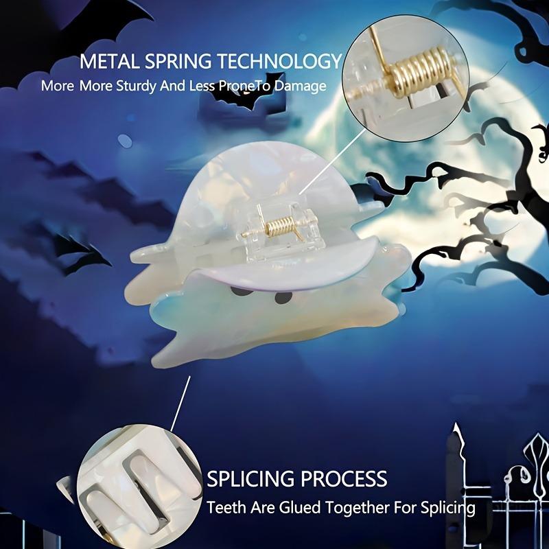 Dazzling Ghost Shaped Hair Clip, Strange Ghost Shaped Hair Clip, Used As a Dazzling Ghost Shaped Hair Accessory for Ponytails