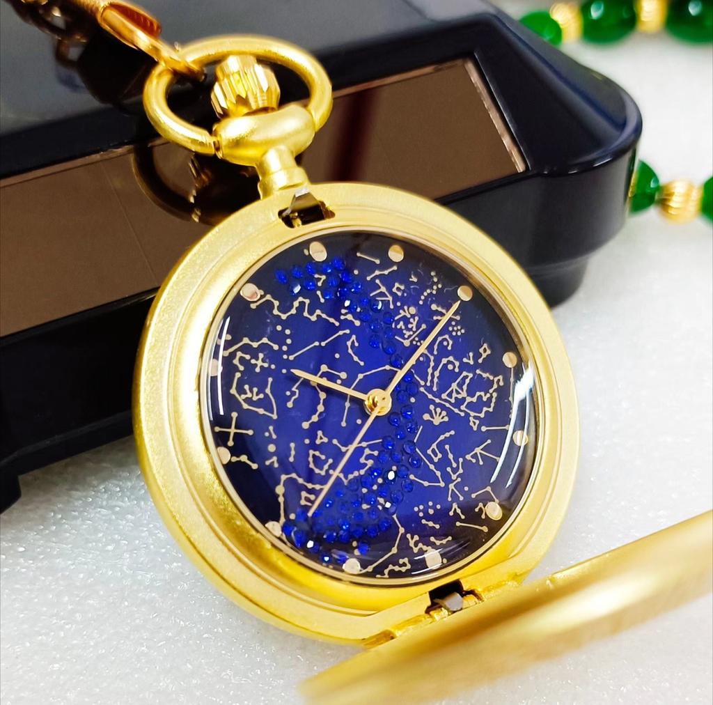Forbidden City Cultural and Creative Arctic Star Chart Starry Sky Pocket Watch Ancient Style Collectible Pocket Watch