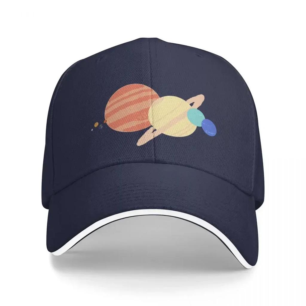 Solar System to scale Baseball Cap black Anime New In The Hat Unisex Adjustable Golf Wear Womens