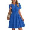 Women's Casual Dresses V Neck Short Sleeve Dress