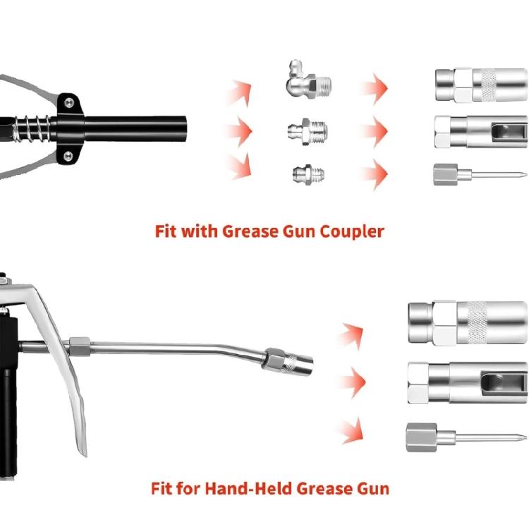 Multipurpose Smörjtillbehörssats 90° Nålmunstycke, Dispenser, Injektionsnål för Underhållsmaskinunderhåll