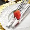 Wutuo Kleine Erdbeer-Lebensmittelzange aus Edelstahl