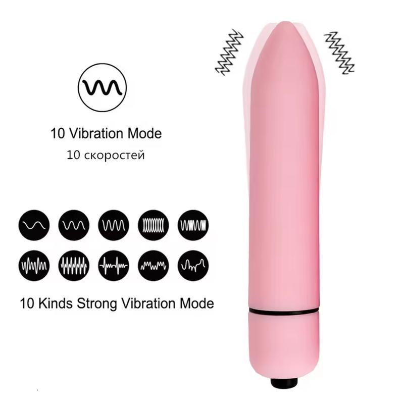 Strong Shock Mini Bullet Vibrator for Women Vibrating G-Spot Vagina Stimulator Thrusting Clitoral Dildo Sex Toys for Couple