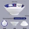 Melamine Ramen Bowl: Porcelain-Like, Large Mala Tang Soup & Noodles Bowl for Wontons & Luosifen
