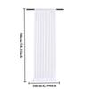 White Transparent Tulle Curtains Suitable for Living Room Bathroom, Door and Window Home Decoration and Photography Background