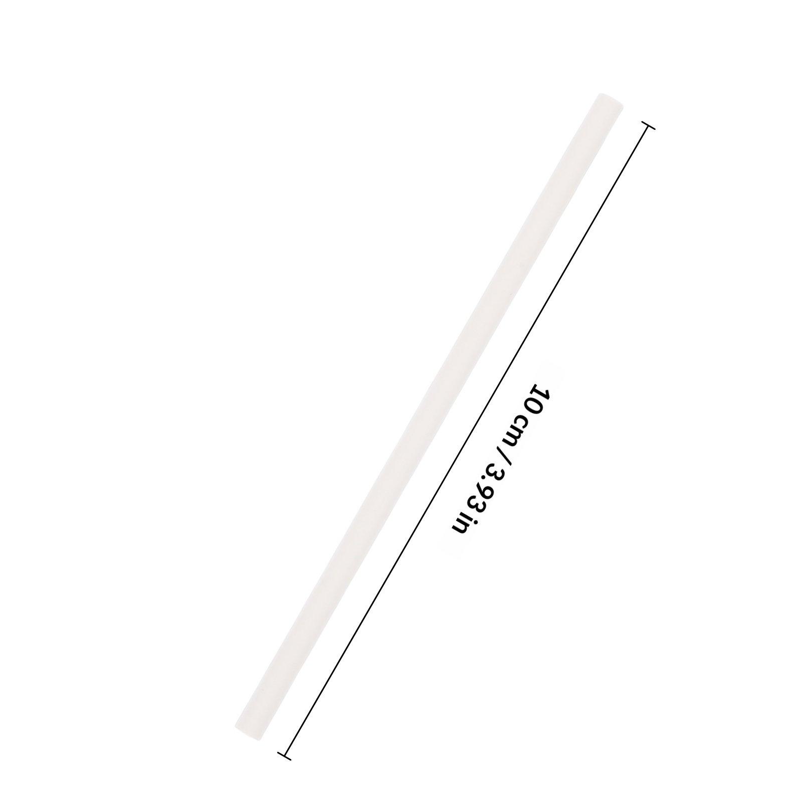 100Pcs White Paper Lollipop Sticks Candy Making Stick Cake Pop Supplies Candy DIY Sticks Cake Pop Supplies Sugar DIY Bars 10X0.4X0.4CM