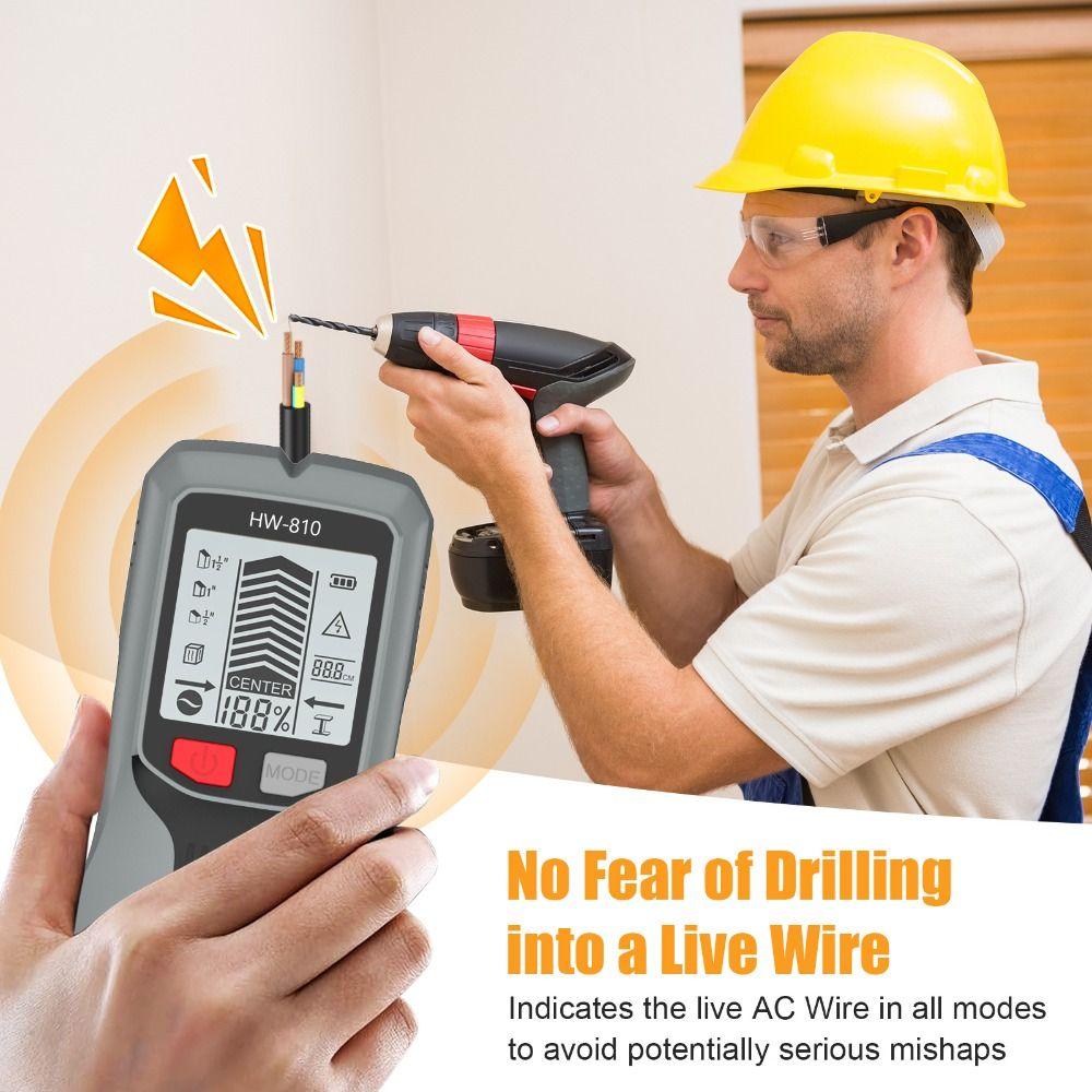 Depth Tracker 6-in-1 Stud Finder Accurately Locate Wall Detector Scanner  Home Improvement