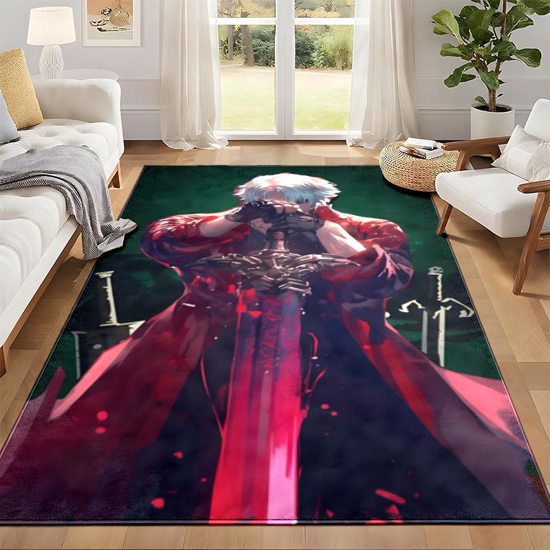 Devil May Cry Carpet Door Mat for Living Room or Bedroom Protective Mat Under Chair Office Decoration Christmas Gift Birthday Present