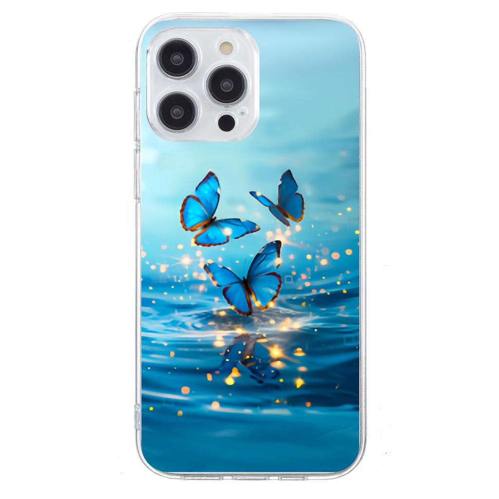 Applicable to iPhone16E mobile phone case Samsung S25 cartoon painted TPU mobile phone case 15Pro leopard print all-inclusive soft case