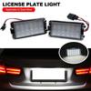 LED License Plate Light for Seat Altea, White Bright Error Free Light Bulb, Car Rear Number Plate Lamp Assembly U6P9