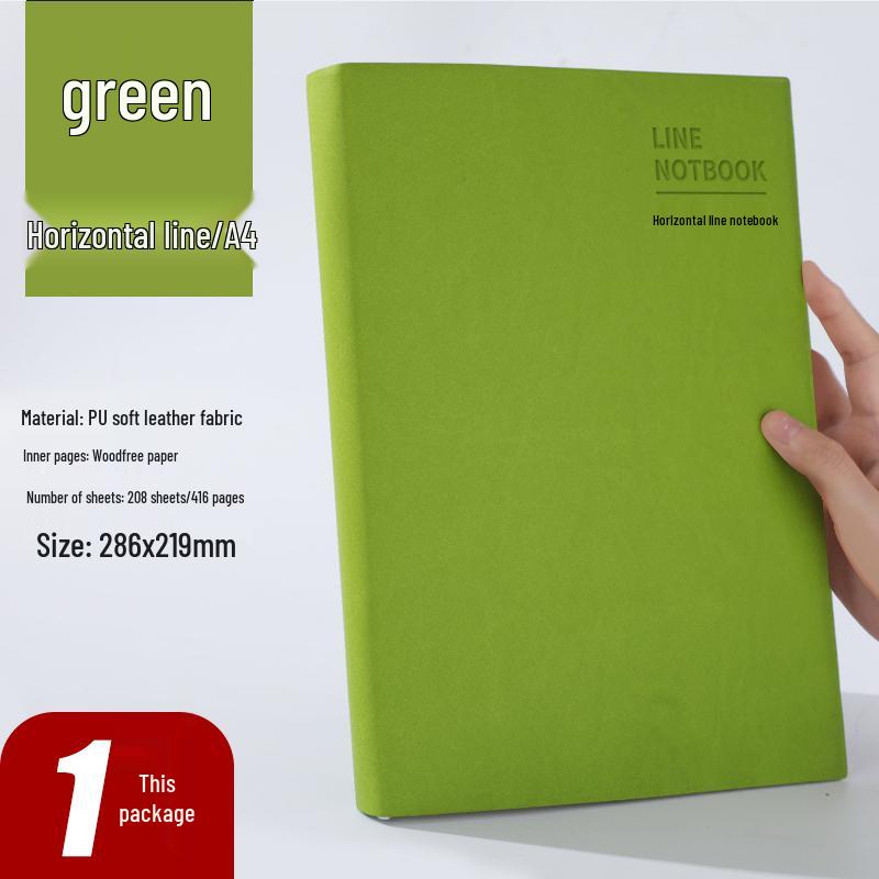 Large A4 Business Notebook - Thick Pages for Meetings and Daily Records