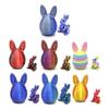 Easter 3D Printed Bunny Eggs Set with Mini Cute Rabbit Rabbit Figurine Toys Mini Prefilled Eggs Easter Basket Essential