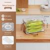 Food-Grade Refrigerator Storage Box with Handle for Vegetables, Fruits, Eggs & More