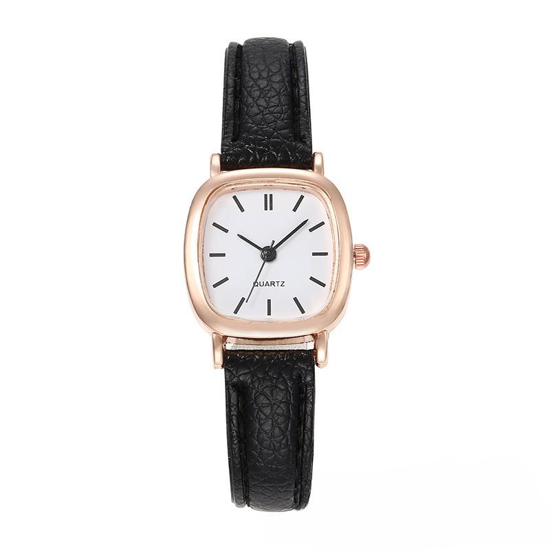 Retro Brown Women Watches Qualities Small Ladies Wristwatches Vintage Leather Bracelet Watch Fashion Brand Female Envío Gratis