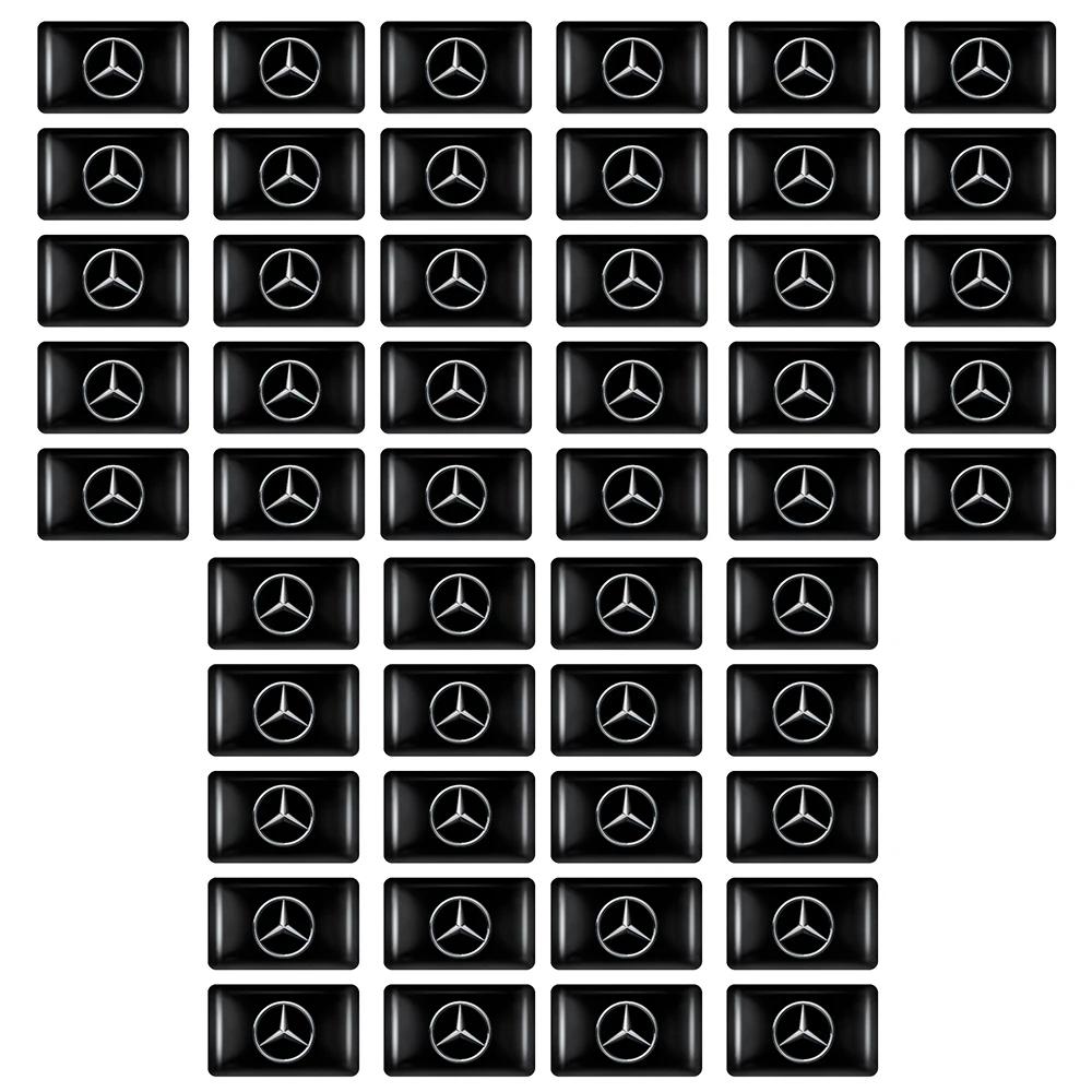 Car Sticker 2025 Hot For Benz 10/20/50Pcs Car Styling 3D Epoxy Stickers Auto Interior Decoration Decals for Mercedes Benz AMG Cl