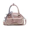 Korean Version of Premium Texture Bowling Bag Women's 2025 Niche Fashion Girls Shoulder Bag Versatile Cute Messenger Bag