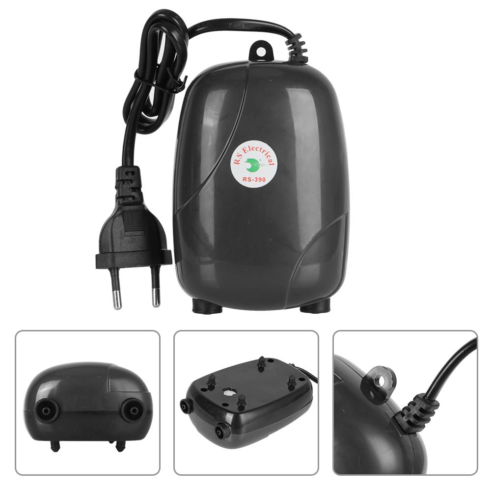 Mini Aquarium Air Pump EU Plug Single Double Outlet Fish Tank Oxygenation Pump Increase Oxygen Compressor Quarium Supplies