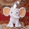 25cm Cartoon Christmas Elephant Stuffed Doll With Santa Hat Colorful Elephant Stuffed Toy Home Decor Gift For Boys Girls