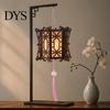 Chinese Lantern Making Kit DIY Vintage Palace for Kids, Style Wooden Frame Traditional Brocade Crafts, Material Set Mid-Autumn Festival Celebration