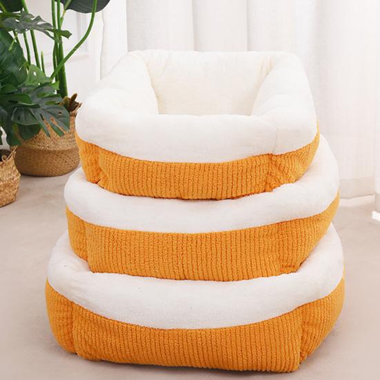 Orthopädisches Hunde-Sofa-Bett Flauschiges Katzen-Beruhigungsbett mit erhöhten Polstern Rutschfester Boden Waschbar Warmes Haustier-Kuschelbett für kleine mittelgroße Hunde Katzen