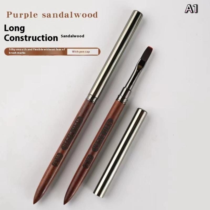 High Quality Paintings Pen Nail Phototherapy Pen Nail Tools Sandalwood Detail Nail Art Pen Extended Brush Nail Construction Pen