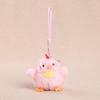 Yousheng Plush Chicken Pendant Keychain, Embroidered Auspicious Words Design, with Squeaking Backpack Charm for Kids Adults