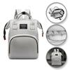 Organizer Bag Backpack For Mom Grey Backpack For Stroller Multifunctional