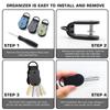 Mini Key Holder Hold 2-5 Keys Key Fob Portable Keychain  for Universal Size